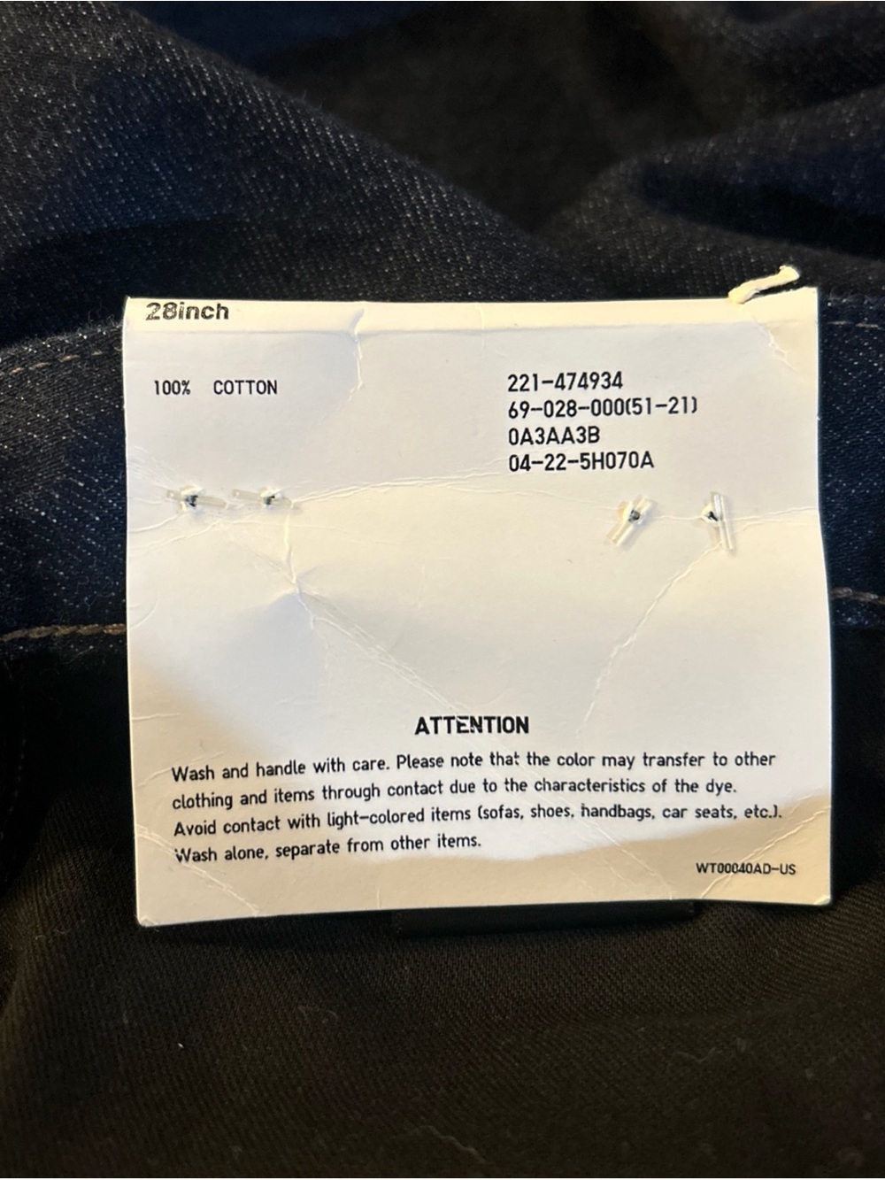 Uniqlo Women’s High Rise Wide Leg Straight Jeans Size 28 NWT - Picture 7 of 9